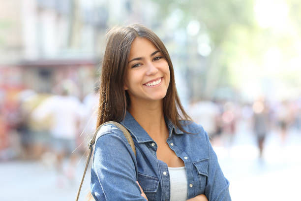 girl smiling face